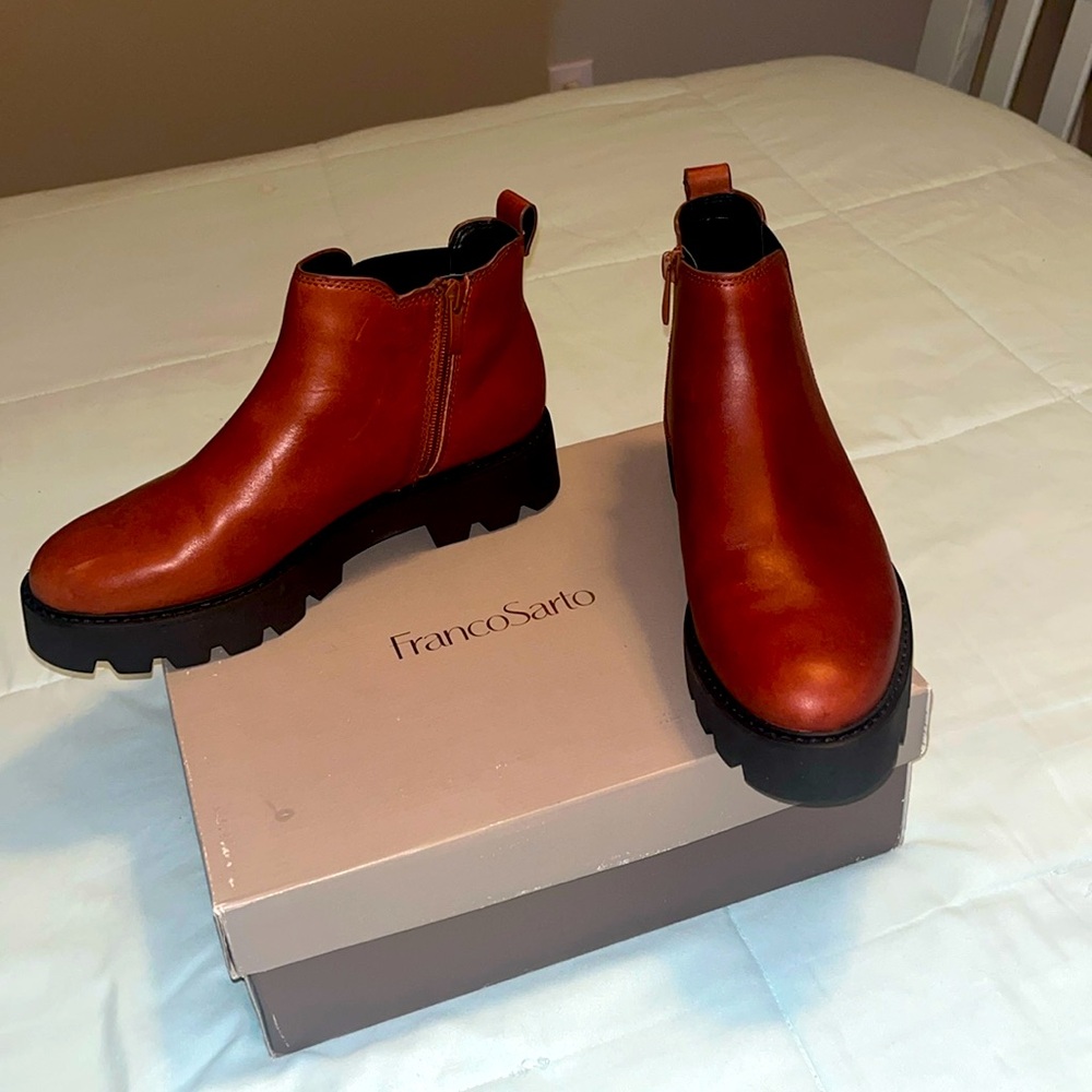 Franco Sarto Balin Booty Brown Size 8w